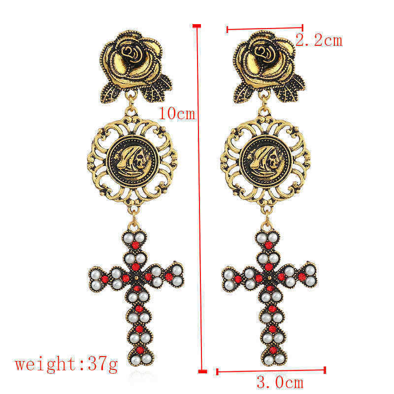 Bohemian-Gold-Plated-Rose-Flower-Cross-Gold-Earring-Drop-Long-Dangle-Earrings-for-Women-1246959