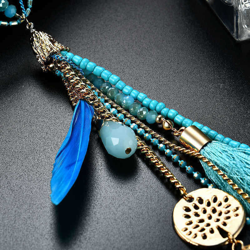 Bohemian-Green-Crystal-Beads-Pendant-Chain-Feather-Tassel-Long-Necklace-for-Women-1178095