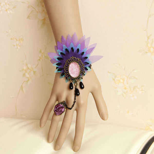 Colorful-Peacock-Lace-Flower-Crystal-Ring-Bracelet-Wristband-971015