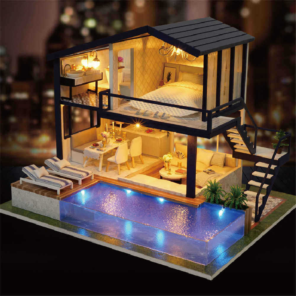 Cuteroom-A-066-Time-Apartment-DIY-Doll-House-With-Furniture-Light-Gift-House-Toy-1327378