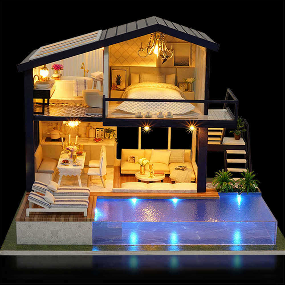 Cuteroom-A-066-Time-Apartment-DIY-Doll-House-With-Furniture-Light-Gift-House-Toy-1327378