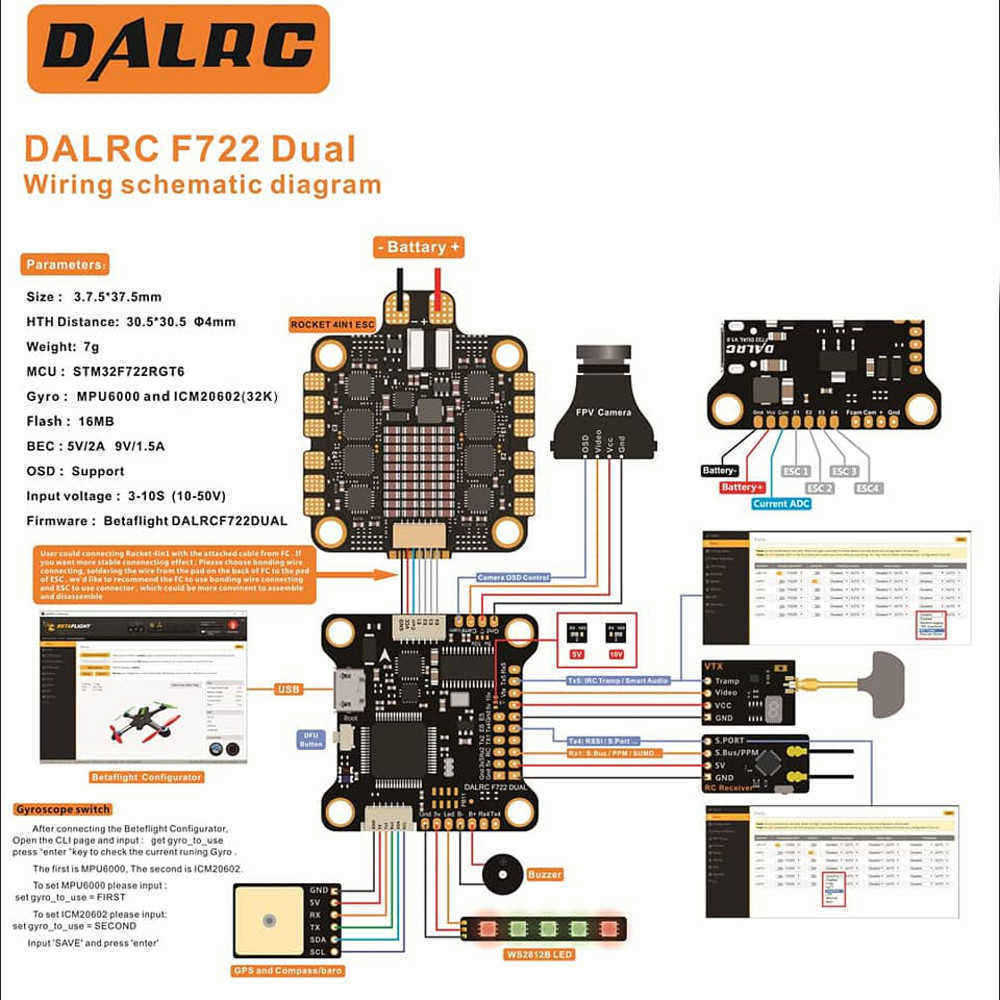 DALRC-F722-DUAL-STM32F722RGT6-F7-Flight-Controller-MPU6000-and-ICM20602-Built-in-OSD-for-RC-Drone-1346923