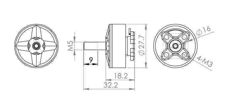 DYS-Samguk-Series-Wei-2207-2300KV-2600KV-3-4S-Brushless-Motor-for-RC-Drone-FPV-Racing-1226073