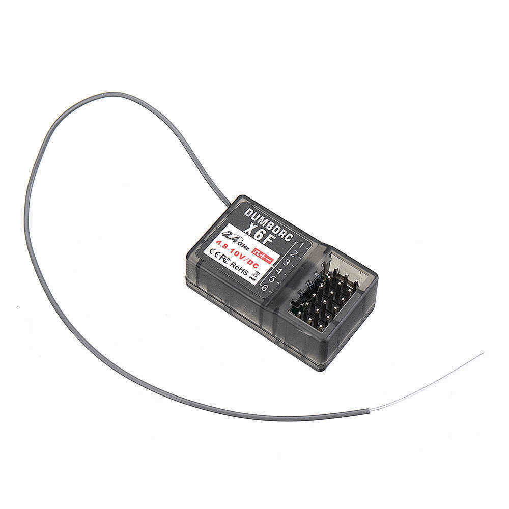 DumboRC-X6-24G-6CH-Transmitter-with-X6F-Receiver-for-RC-Vehicles-Boat-Tank-Models-without-Gryo-1546317