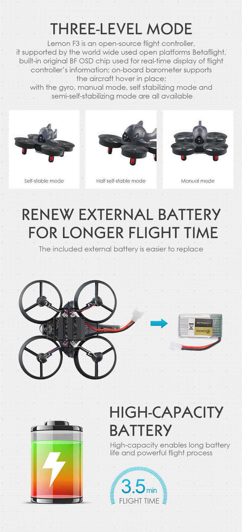 Eachine-E010S-PRO-65mm-58G-40CH-800TVL-Camera-F3-Built-in-OSD-High-Hold-Mode-RC-Drone-Quadcopter-1278092