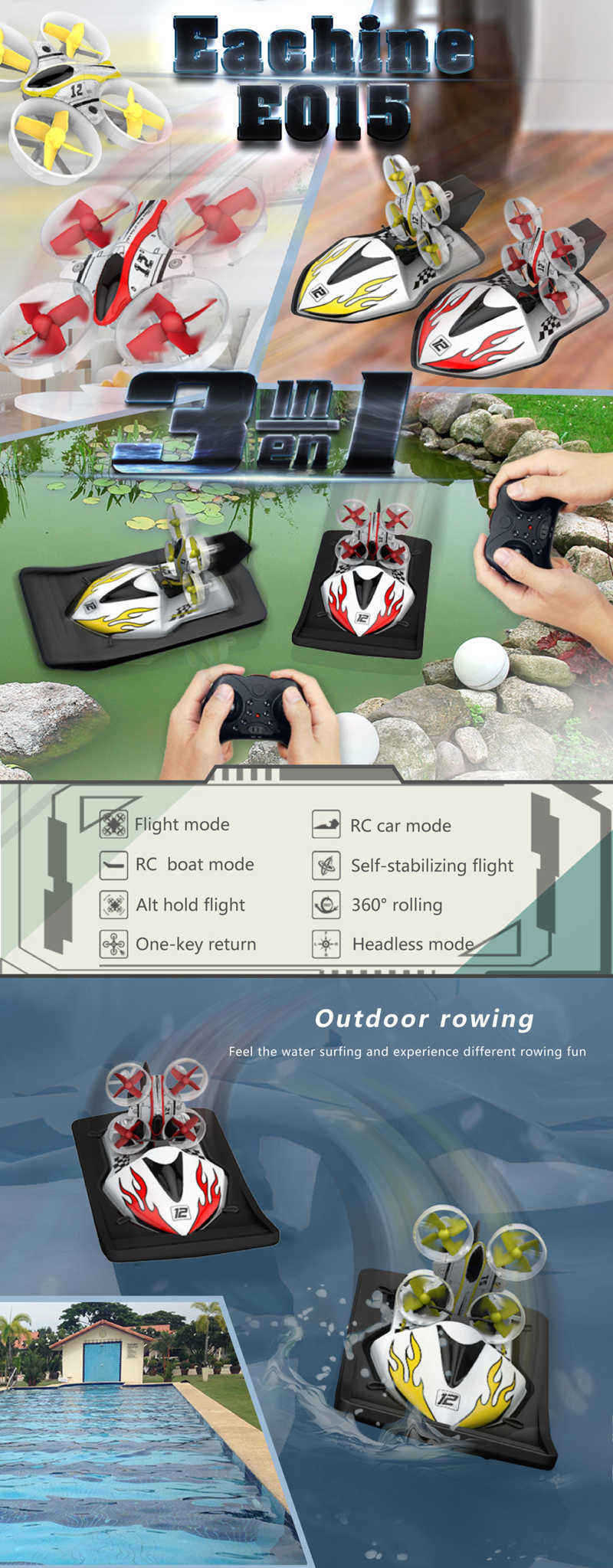 Eachine-E015-With-Flight-Boat-Car-3-mode-Altitude-Hold-Mode-RC-Drone-Quadcopter-RTF-1344017