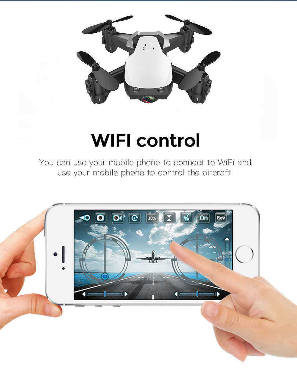 Eachine-E61E61HW-Mini-WiFi-FPV-With-HD-Camera-Altitude-Hold-Mode-RC-Drone-Quadcopter-RTF-1384204