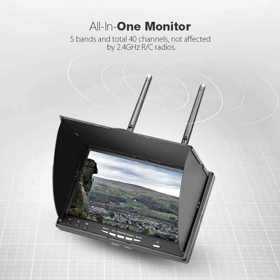 Eachine-LCD5802D-5802-58G-40CH-7-Inch-FPV-Monitor-with-DVR-Build-in-Battery-for-RC-Drone-Airplane-Lo-1029504