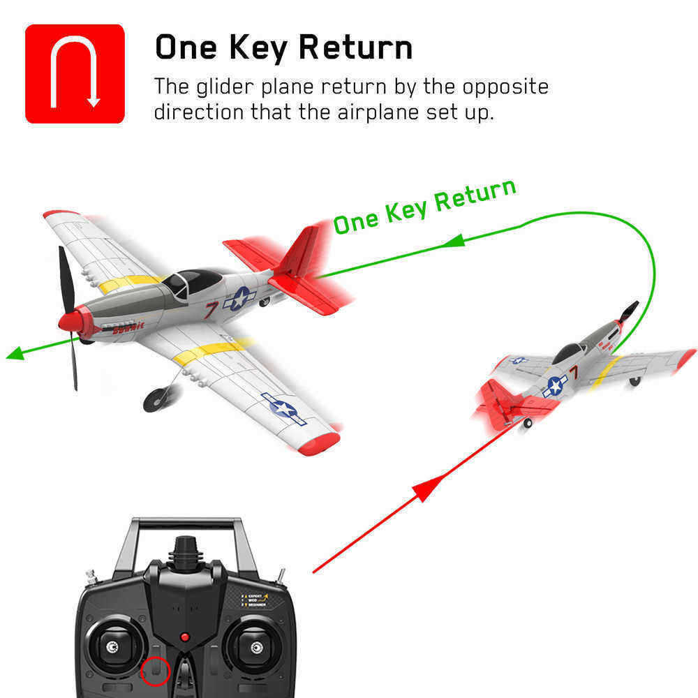 Eachine-Mini-Mustang-P-51D-EPP-400mm-Wingspan-24G-6-Axis-Gyro-RC-Airplane-Trainer-Fixed-Wing-RTF-One-1576734