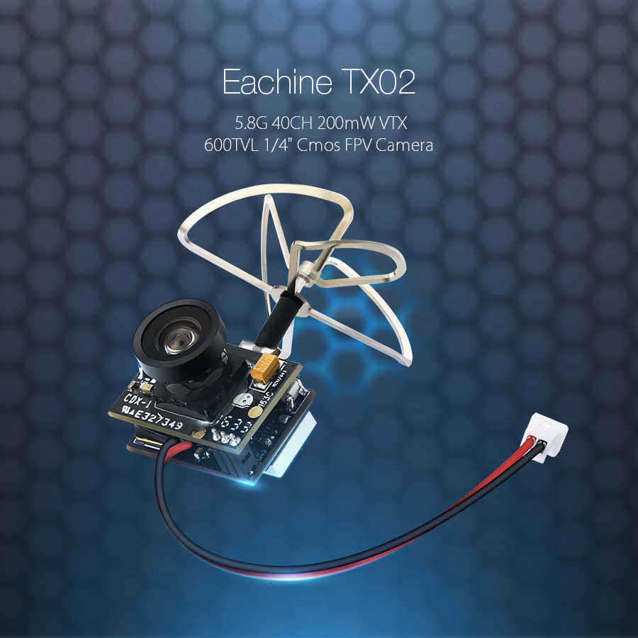 Eachine-TX02-NTSC-Super-Mini-AIO-58G-40CH-200mW-VTX-600TVL-14-Cmos-FPV-Camera-1088368