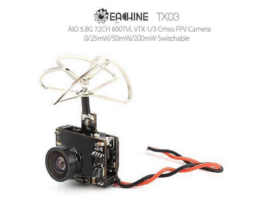 Eachine-TX03-NTSC-Super-Mini-025mW50mW200mW-Switchable-AIO-58G-72CH-VTX-600TVL-13-Cmos-FPV-Camera-1104884