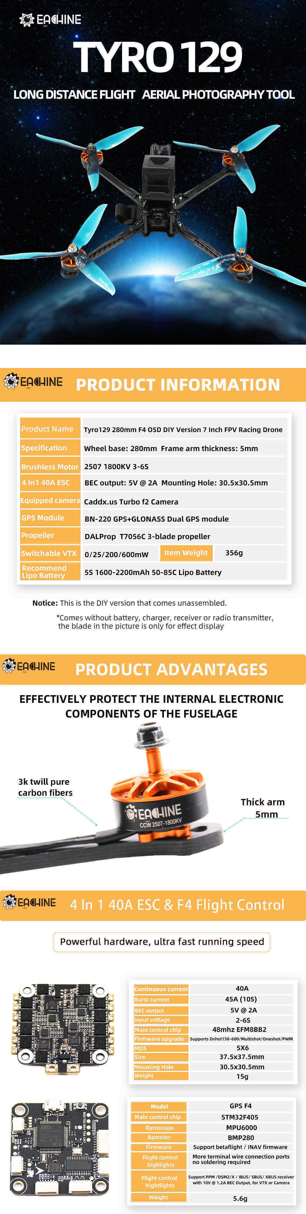 Eachine-Tyro129-280mm-F4-OSD-DIY-7-Inch-FPV-Racing-Drone-PNP-w-GPS-Caddxus-Turbo-F2-1525150