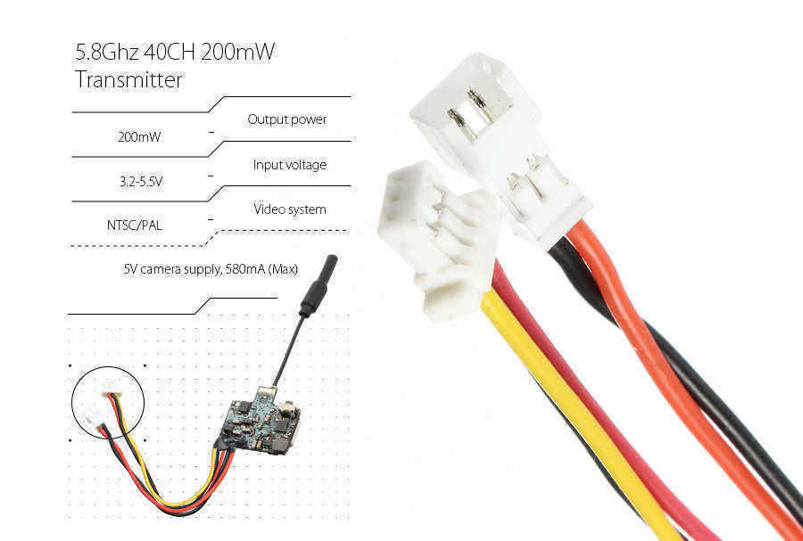 Eachine-VTX02-Super-Mini-58G-40CH-200mW-FPV-Transmitter-for-RC-Drone-FPV-Racing-1114204