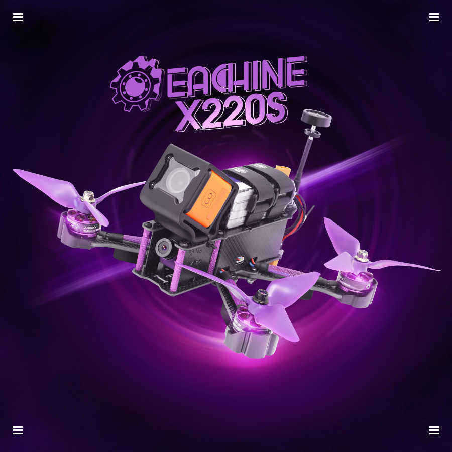 Eachine-Wizard-X220S-FPV-Racer-RC-Drone-Omnibus-F4-58G-40CH-30A-Dshot600-2206-2300KV-800TVL-CCD-ARF-1155399