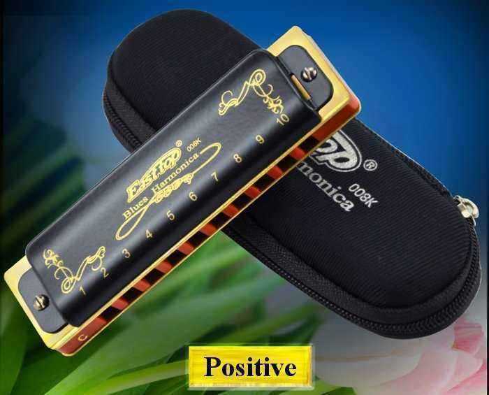 Easttop-T008K-10-Hole-Blues-Harmonica-A-B-C-D-E-F-G-Key-Black-1051483