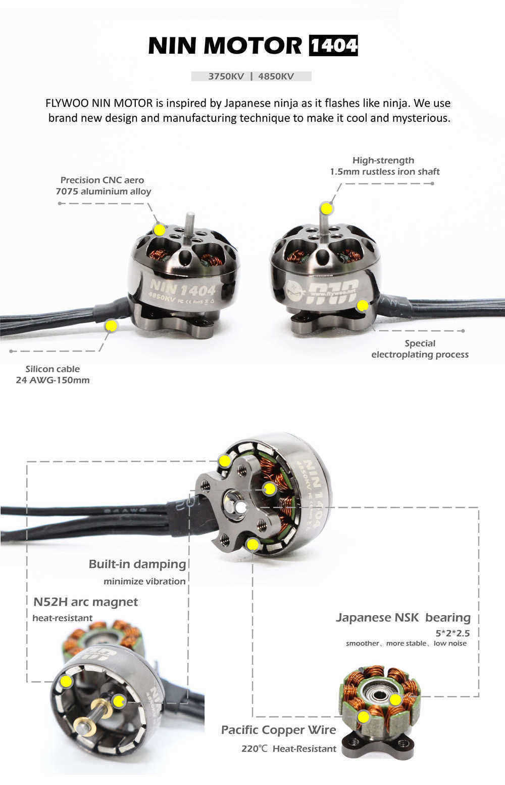 FLYWOO-NIN-TINY-NT1404-1404-3750KV-4850KV-2-4S-Brushless-Motor-for-RC-Drone-FPV-Racing-1530395