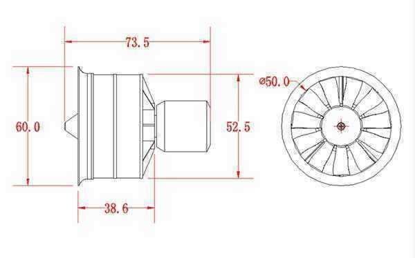 FMS-50mm-11-Blades-Ducted-Fan-EDF-With-2627-KV4500-KV5400-3S-4S-Brushless-Motor-1115809