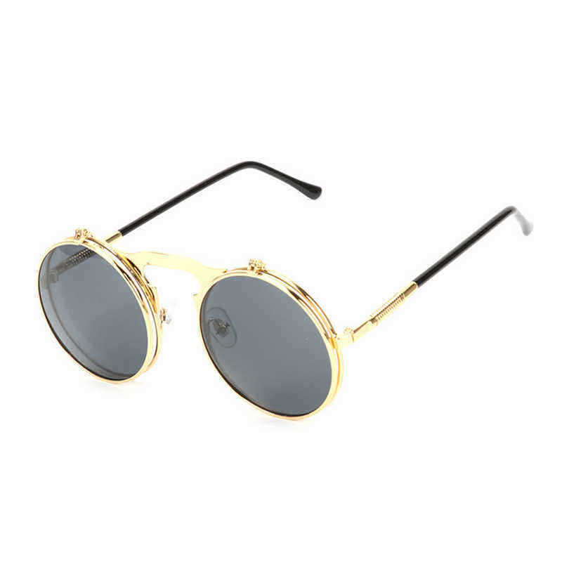 Fashion-UV400-Men-Women-Retro-Personality-Metal-Frame-Flip-Sunglasses-1360691