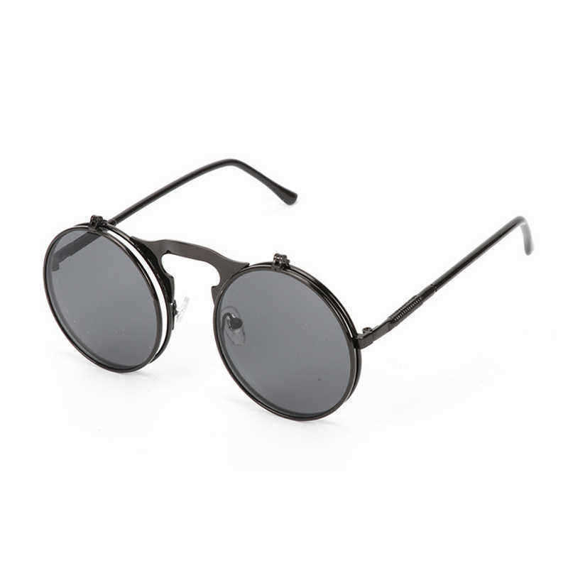 Fashion-UV400-Men-Women-Retro-Personality-Metal-Frame-Flip-Sunglasses-1360691