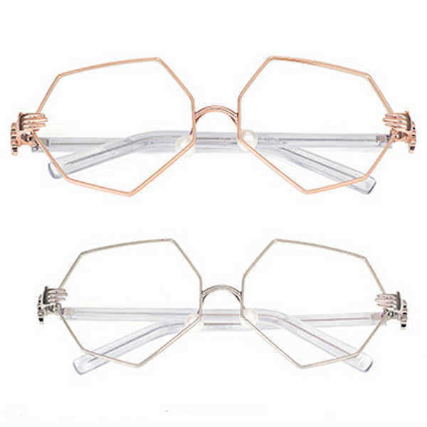 Fashion-Women-Gold-Silver-Polygon-Eyeglasses-Vintage-Pearl-Nose-Support-Clear-Lens-Glasses-1138387