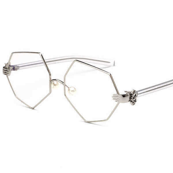 Fashion-Women-Gold-Silver-Polygon-Eyeglasses-Vintage-Pearl-Nose-Support-Clear-Lens-Glasses-1138387