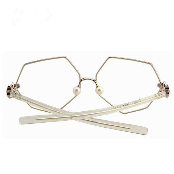 Fashion-Women-Gold-Silver-Polygon-Eyeglasses-Vintage-Pearl-Nose-Support-Clear-Lens-Glasses-1138387