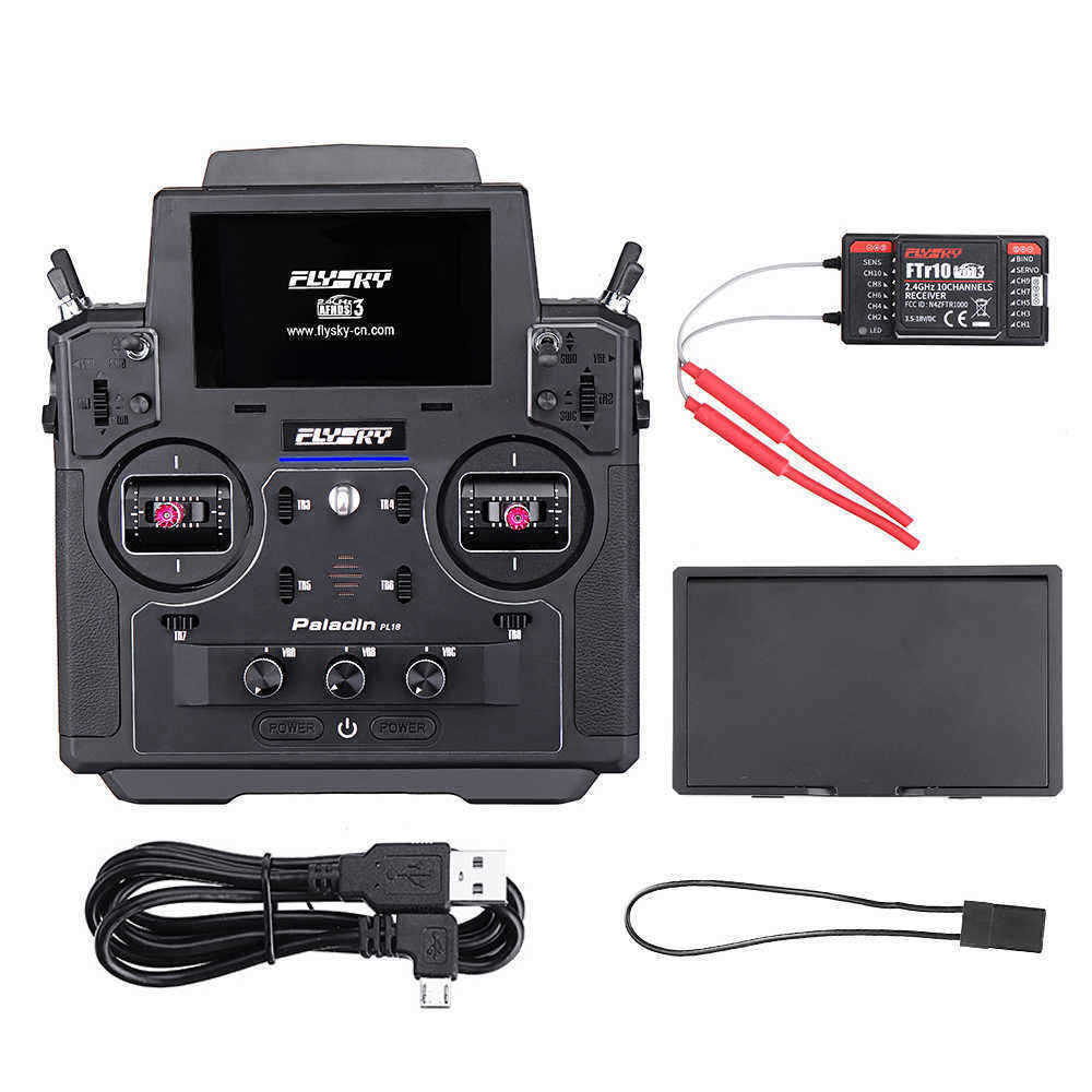 Flysky-FS-PL18-Paladin-24G-18CH-Radio-Transmitter-with-FS-FTr10-Receiver-HVGA-35-Inch-TFT-Touch-Scre-1441613