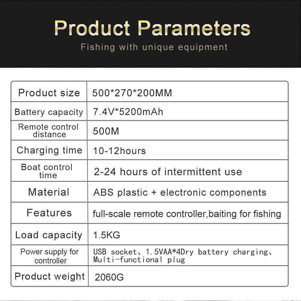 Flytec-V500-50cm-Fishing-Bait-RC-Boat-500M-Remote-Fish-Finder-54kmh-Double-Motor-Toys-1453837