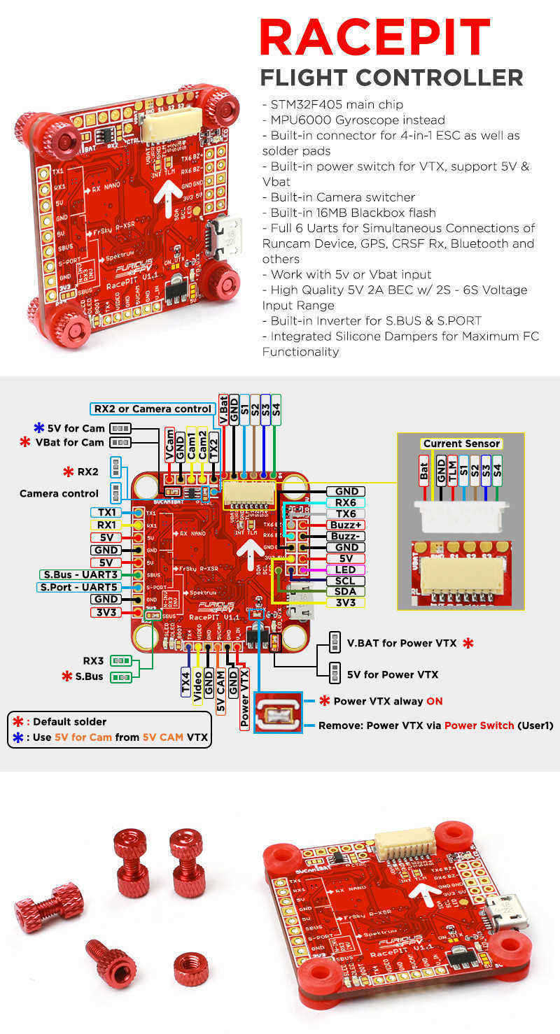 FuriousFPV-Racepit-F4-Flight-Controller-AIO-OSD-5V-BEC-amp-Black-Box-for-RC-Drone-FPV-Racing-1459526