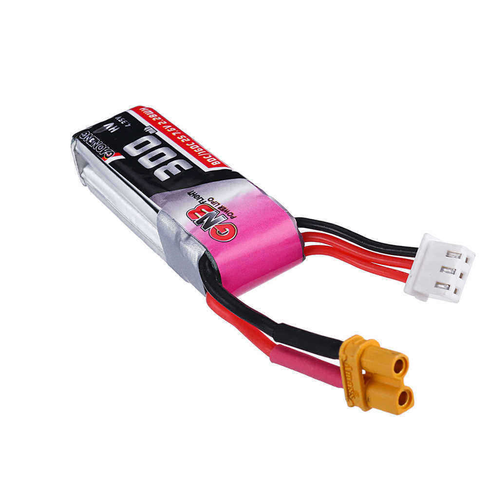 Gaoneng-76V-300mAh-80C160C-2S-HV-435V-XT30-Lipo-Battery-for-BETAFPV-Whoop-Quadcopter-1399691