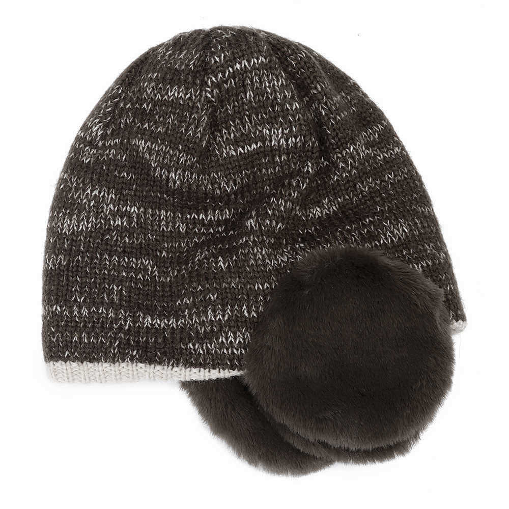 Imitation-Rabbit-Fur-Earmuffs-Knit-Hat-Men-Women-Winter-Windproof-Warm-Beanie-Cap-1367398