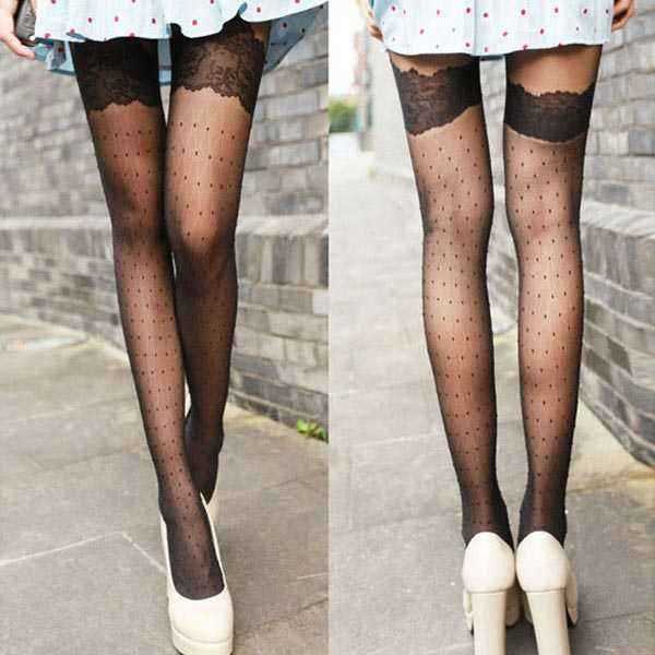 Jacquard-Lace-Retro-Antyhose-Cored-Wire-Sexy-Women-Stockings-920761