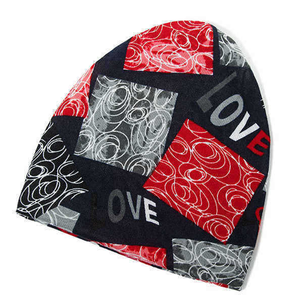 LOVE-Printed-Beanie-Hat-For-Women-Multi-function-Autumn-Warm-Bonnet-Hat-and-Collar-Scarf-1195717