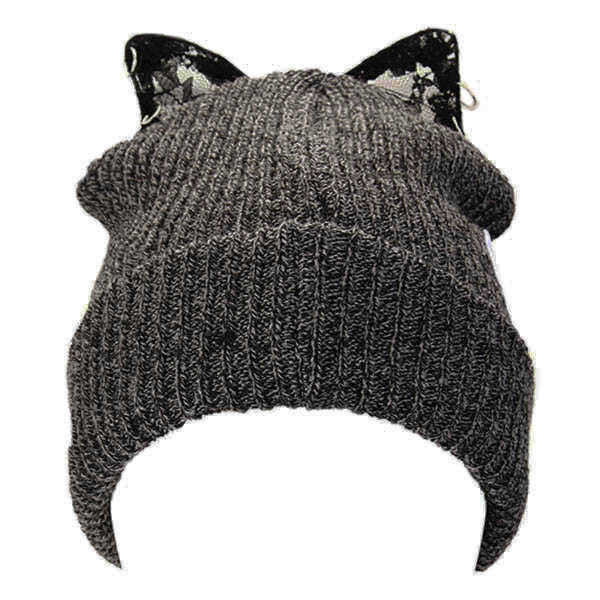 Ladies-Female-Knitted-Beanies-Lace-Devil-Horns-Diamond-Woolen-Orechiette-Novelty-Hat-1033868