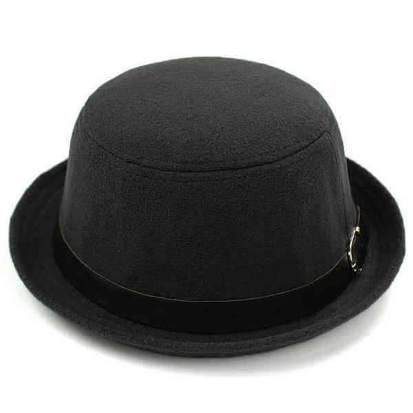 Ladies-Hat--Korean-Version-Stylish-Woolen-Solid-Little-Dome-British-Retro-Cap-1024002