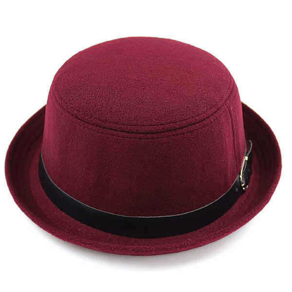 Ladies-Hat--Korean-Version-Stylish-Woolen-Solid-Little-Dome-British-Retro-Cap-1024002