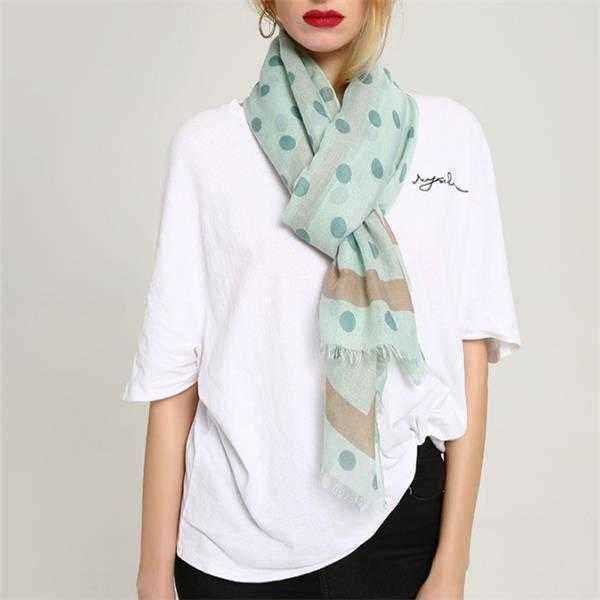 Linen-Lightweight-Simple-Wave-Point-Print-Scarf-Wraps-Women-Fashion-Summer-Shawl-1275488