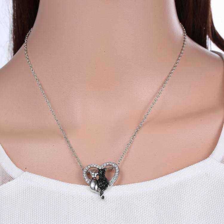 Lovely-Couple-Cats-Heart-Crystal-Pendant-Jewelry-Women-Necklace-Gift-1029491