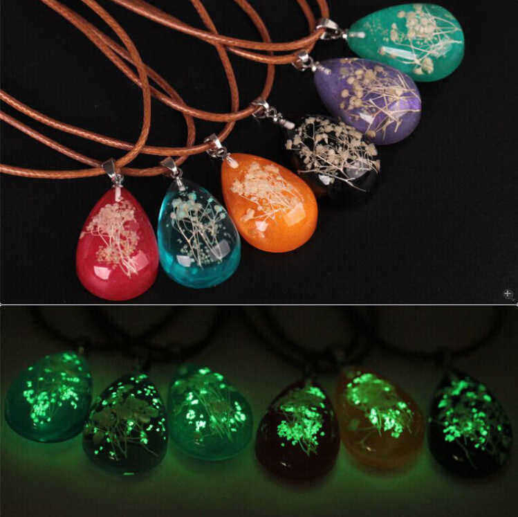 Luminous-Resin-Dried-Flower-Charm-Neckalce-Water-Drop-Pendant-Crystal-for-Women-1243943