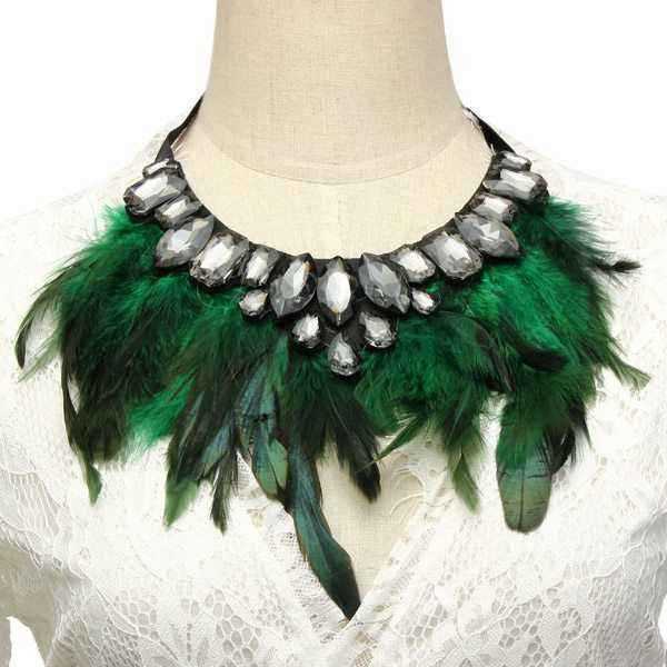 Luxury-Feather-Crystal-Pendant-Statement-Ribbon-Collar-Choker-Necklace-964835