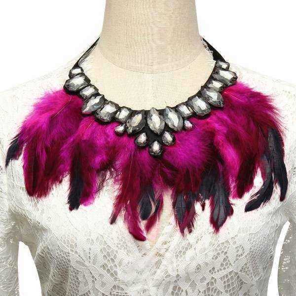 Luxury-Feather-Crystal-Pendant-Statement-Ribbon-Collar-Choker-Necklace-964835