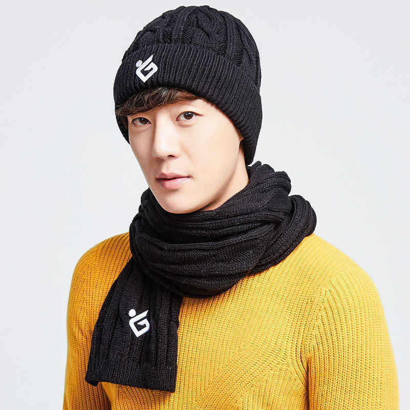 Men-And-Women-Winter-Plush-Thick-Warm-Acrylic-Knitted-Earmuffs-Cap-Scarf-Set-Hat-1362991