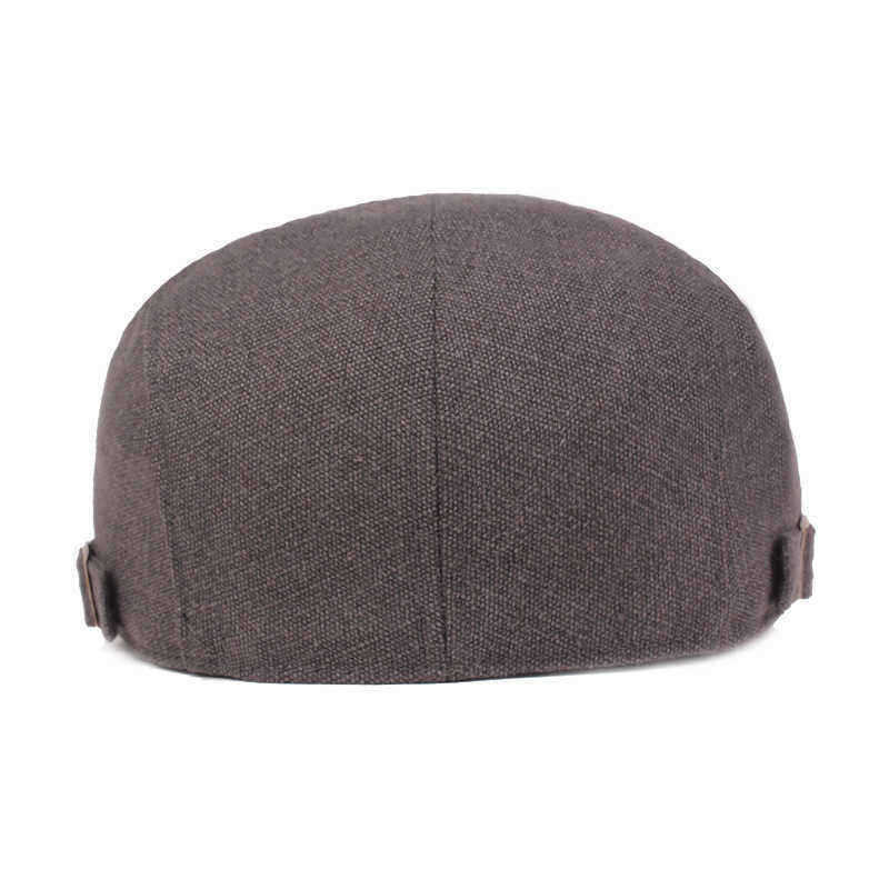 Men-Cotton-Beret-Caps-Forward-Caps-Outdoor-Travel-Hats-Solid-Berets-1517964