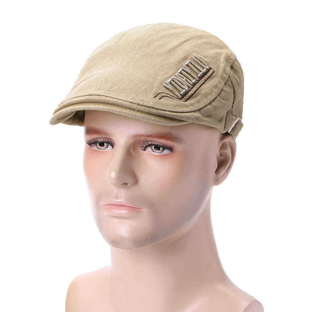 Men-Cotton-Letter-Embroidered-Double-Sided-Adjustable-Painter-Beret-Hat-Newsboy-Flat-Caps-1442822