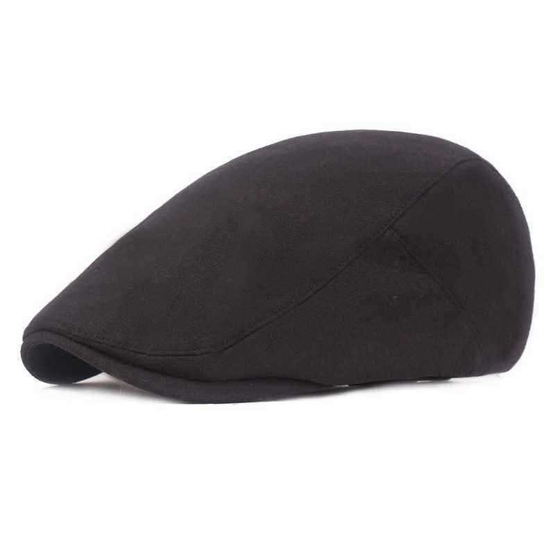 Men-Cotton-Plain-Adjustable-Painter-Beret-Hat-Newsboy-Cabbie-Flat-Caps-1440490