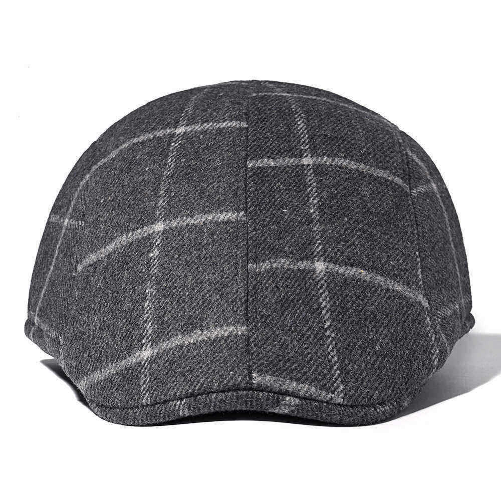 Men-Cotton-Retro-Plaid-Painter-Beret-Hat-Outdoor-Winter-Newsboy-Ivy-Flat-Caps-1386881