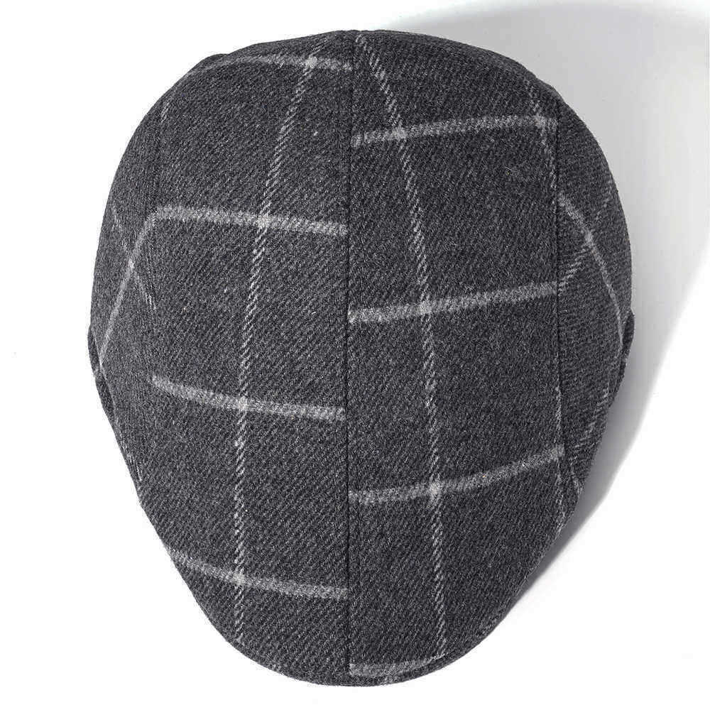 Men-Cotton-Retro-Plaid-Painter-Beret-Hat-Outdoor-Winter-Newsboy-Ivy-Flat-Caps-1386881