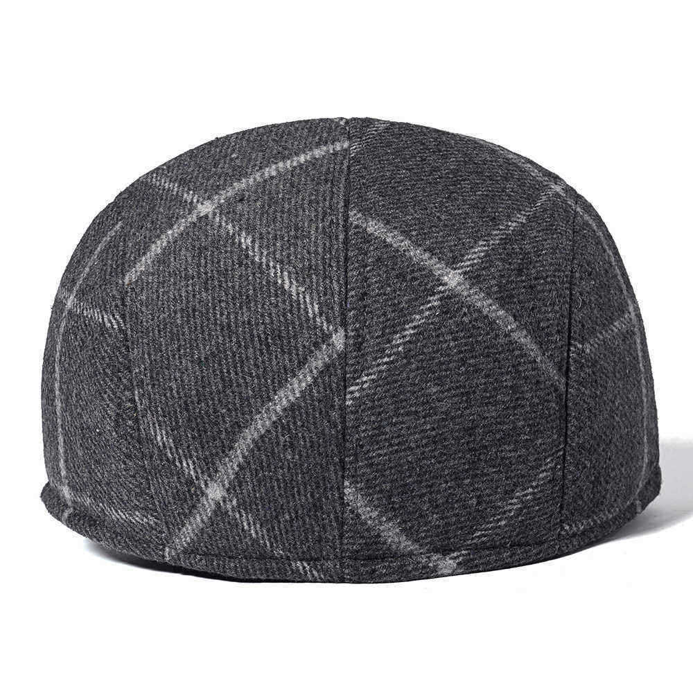 Men-Cotton-Retro-Plaid-Painter-Beret-Hat-Outdoor-Winter-Newsboy-Ivy-Flat-Caps-1386881