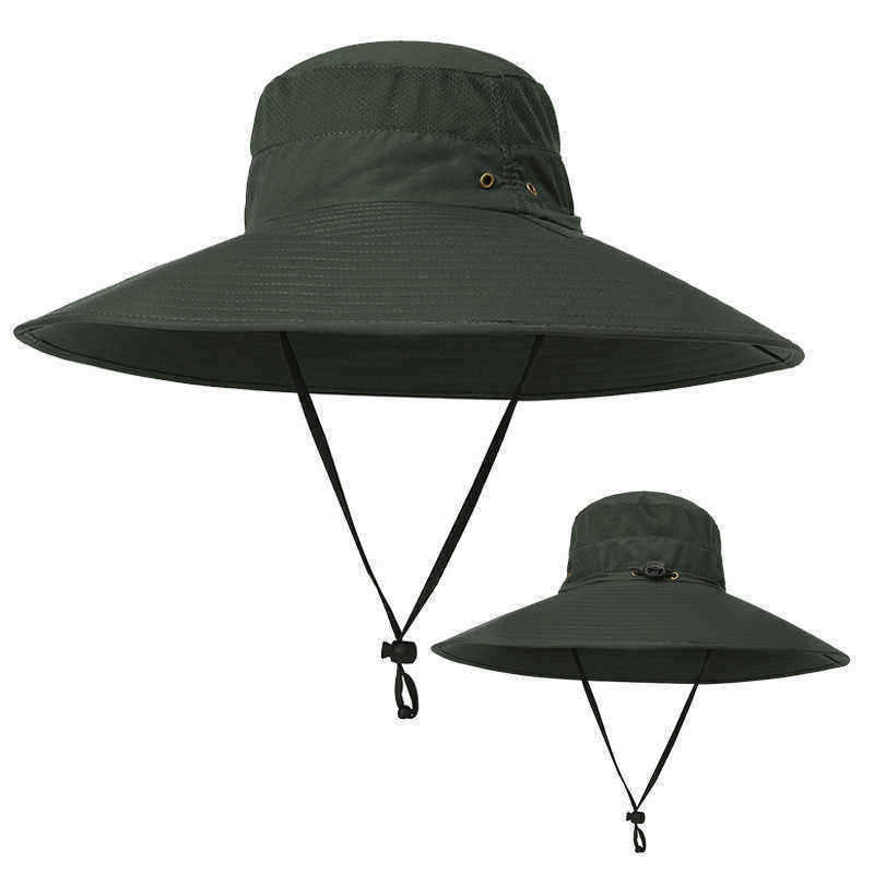 Men-Outdoor-Mesh-Breathable-Sunscreen-Wide-Brim-UV-Protection-Fishing-Sun-Hat-1332743