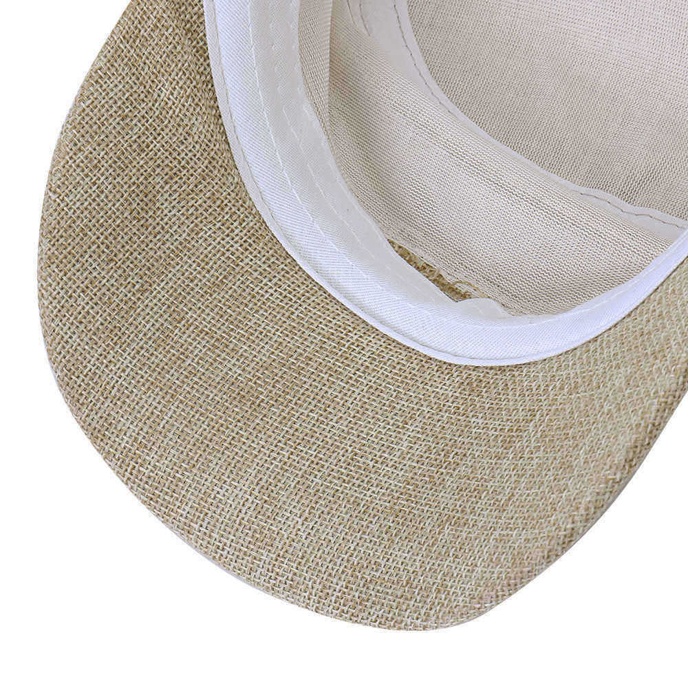 Men-Simple-Vogue-Linen-Solid-Color-Flat-Hats-Sunshade-Casual-Outdoors-Adjustable-Caps-1457325